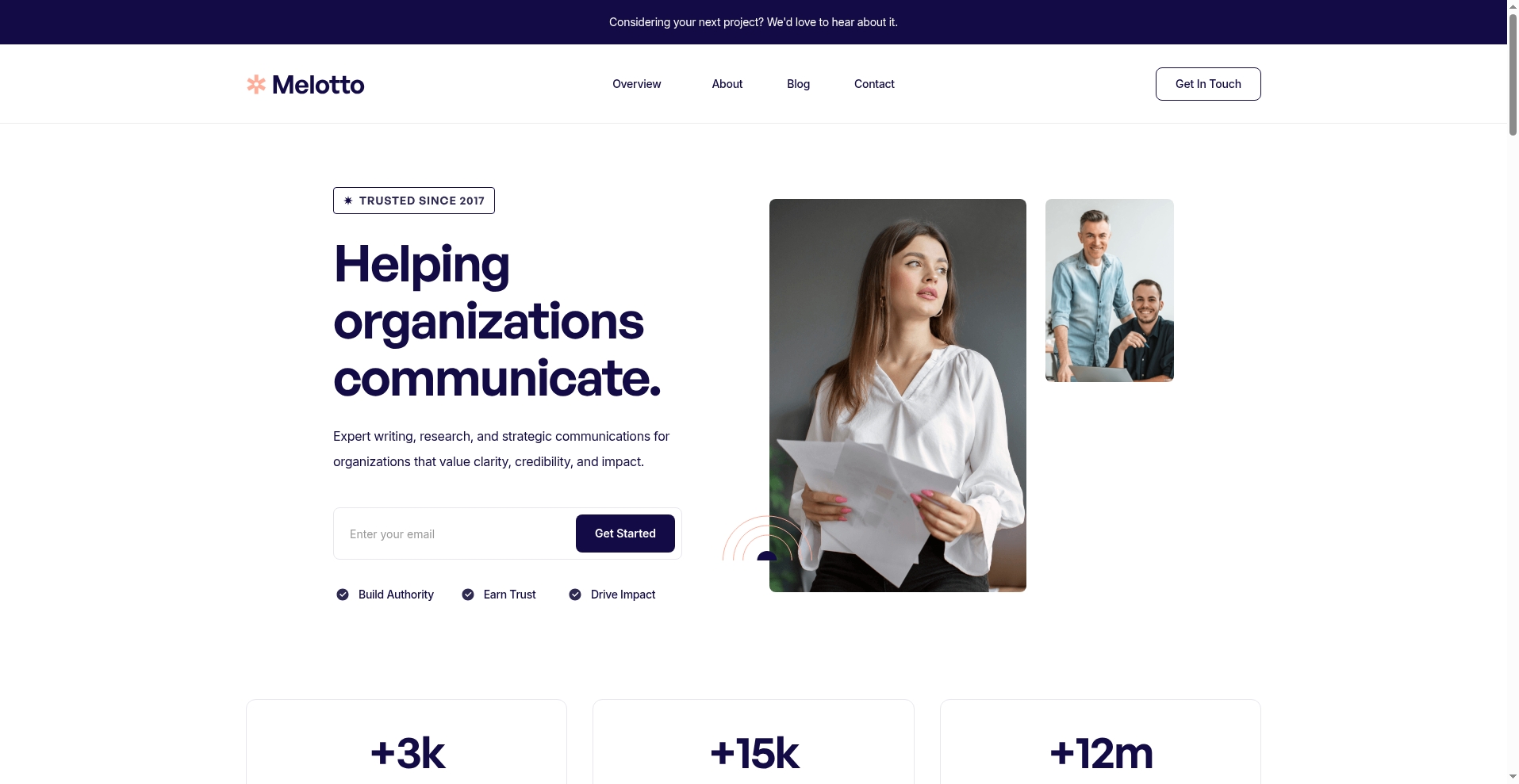 Melotto Group website screenshot